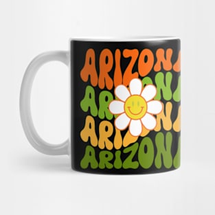 Arizona Groovy Daisy Wanderlust Travel State Mug